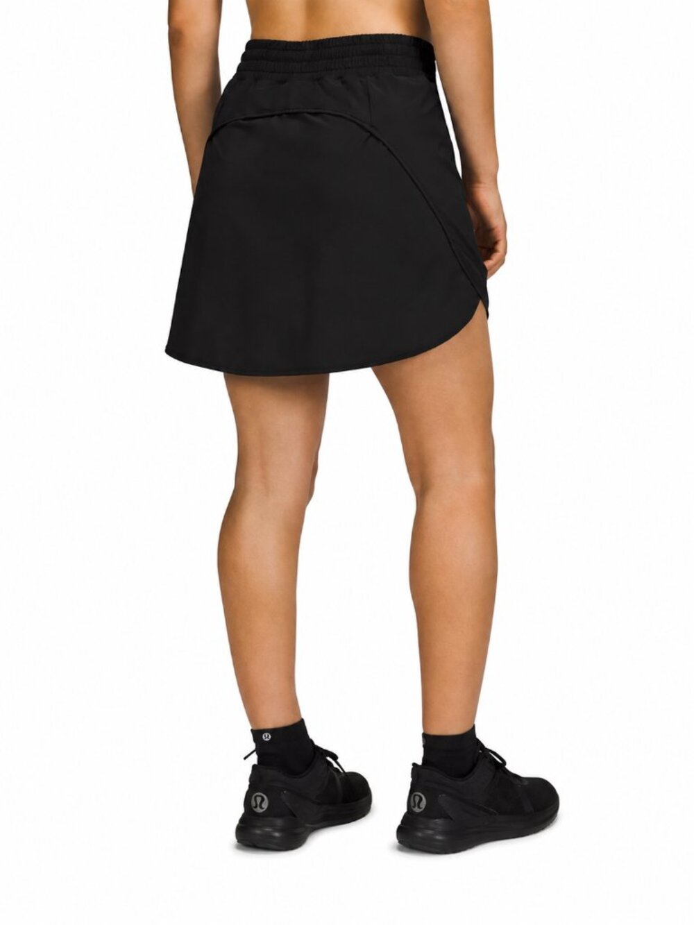LULULEMON Hotty Hot High-Rise Skirt Black Sz 4 Long Swift Athleisure Neutral